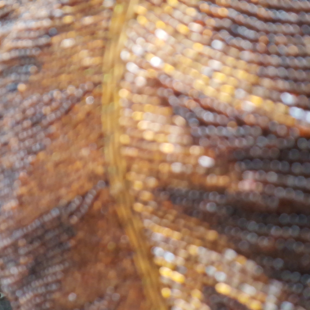 Brown/antique gold beaded evening bag (8 1/4" w by 5" h by 1 1/2" deep) - Picture 8 of 8